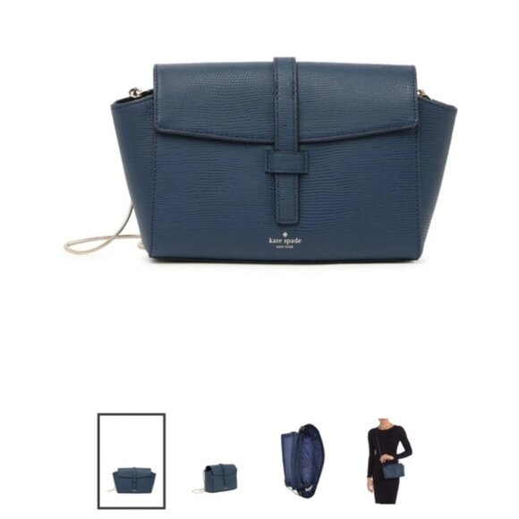 KATE SPADE NEW YORK Leather Riverside Street Collection Emmie Crossbody NWT - Picture 11 of 13